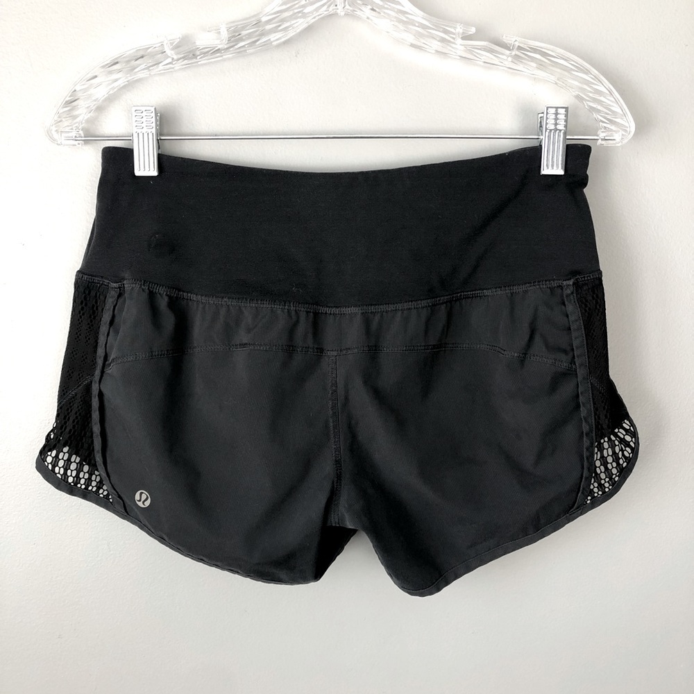 LULULEMON ATHLETICA Womens BlCk Running Shorts Size 4